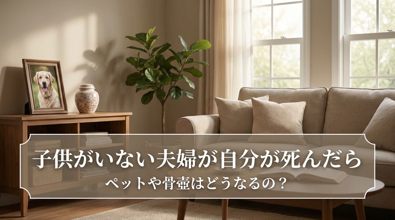 子供がいない夫婦が自分が死んだらペットや骨壺はどうなるの?