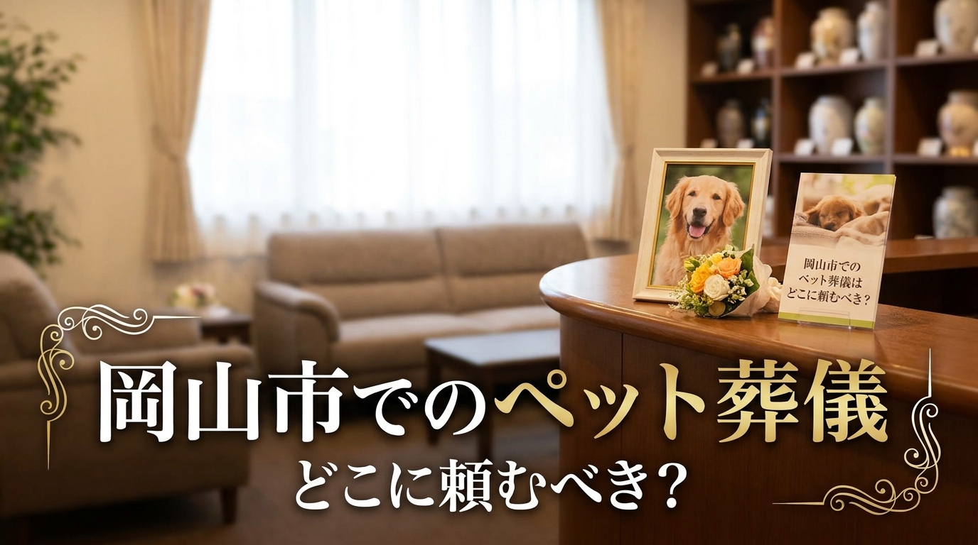 岡山市でのペット葬儀はどこに頼むべき?