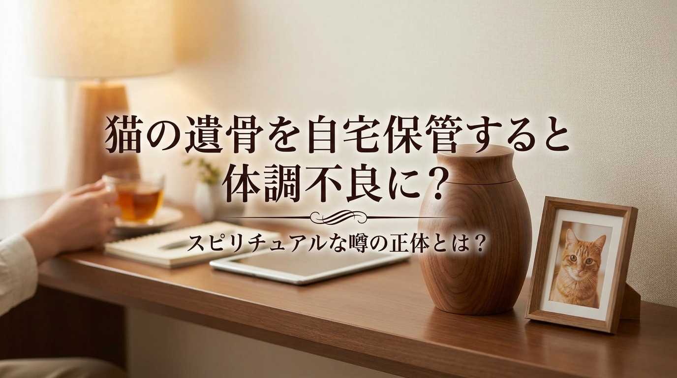 猫の遺骨を自宅保管すると体調不良に?スピリチュアルな噂の正体とは?