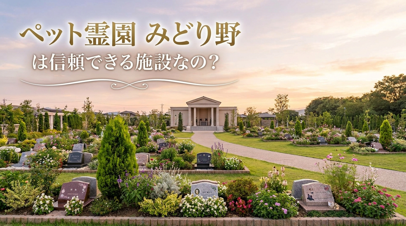 ペット霊園 みどり野は信頼できる施設なの？