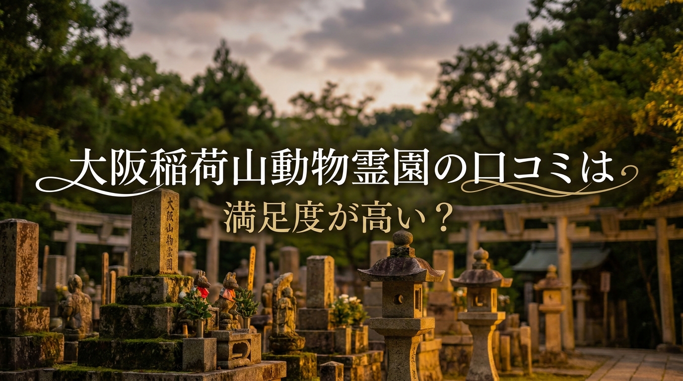 大阪稲荷山動物霊園の口コミは満足度が高い?