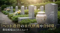 ペット遺骨の永代供養や合同墓の費用相場はどれくらい？