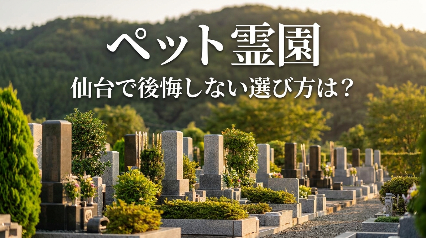 ペット霊園 仙台で後悔しない選び方は？