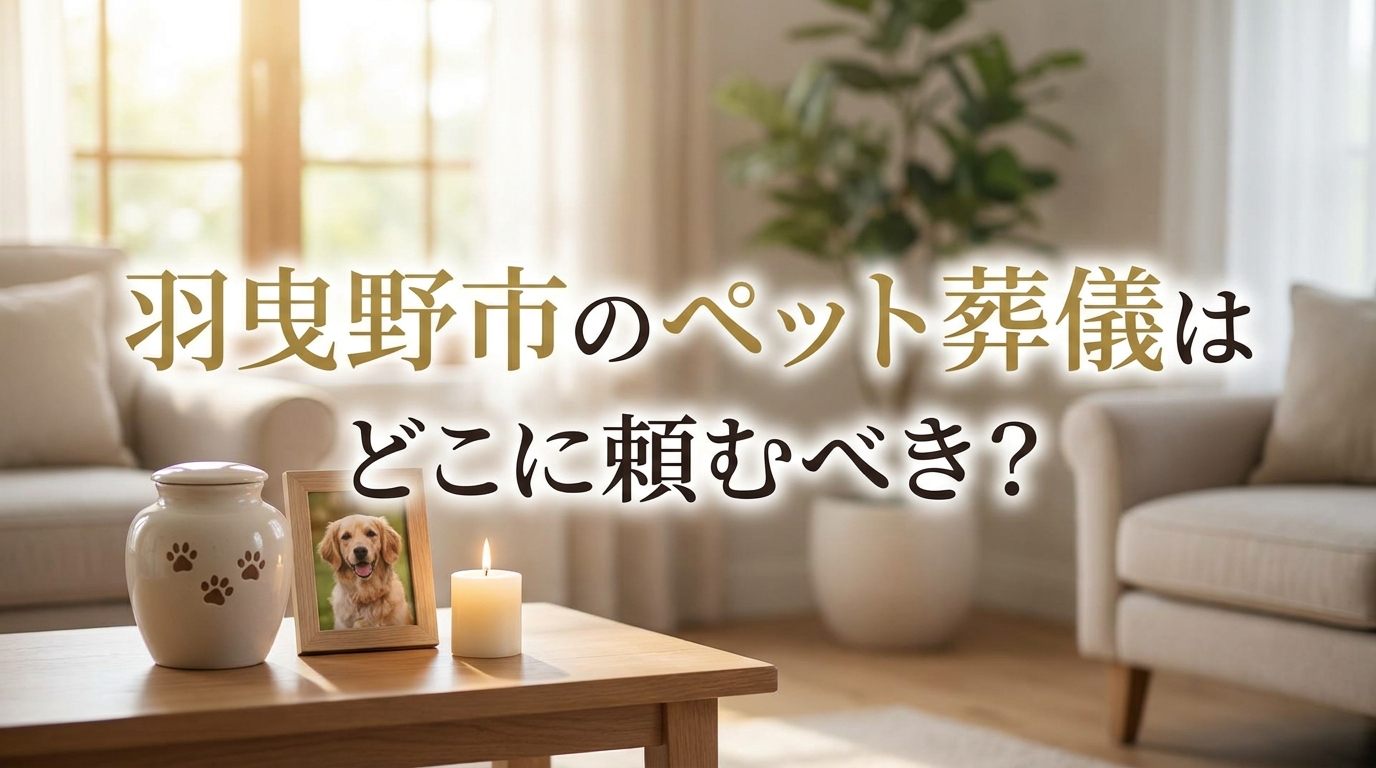 羽曳野市のペット葬儀はどこに頼むべき？