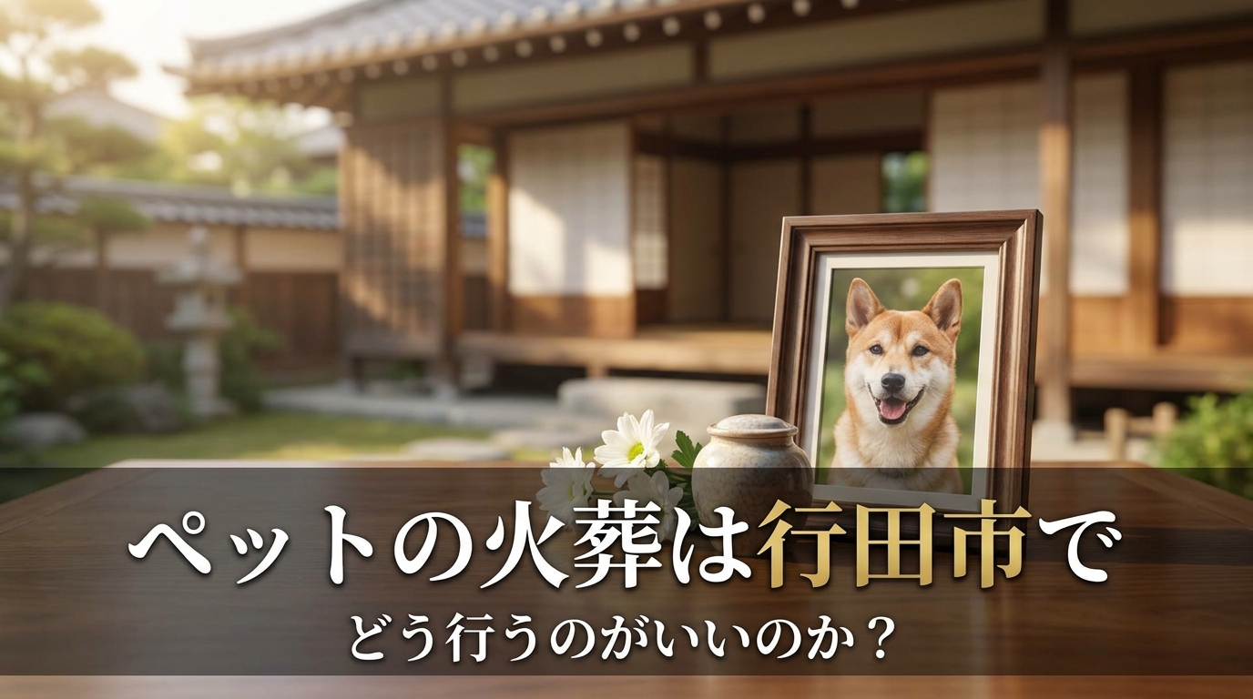 ペットの火葬は行田市でどう行うのがいいのか？