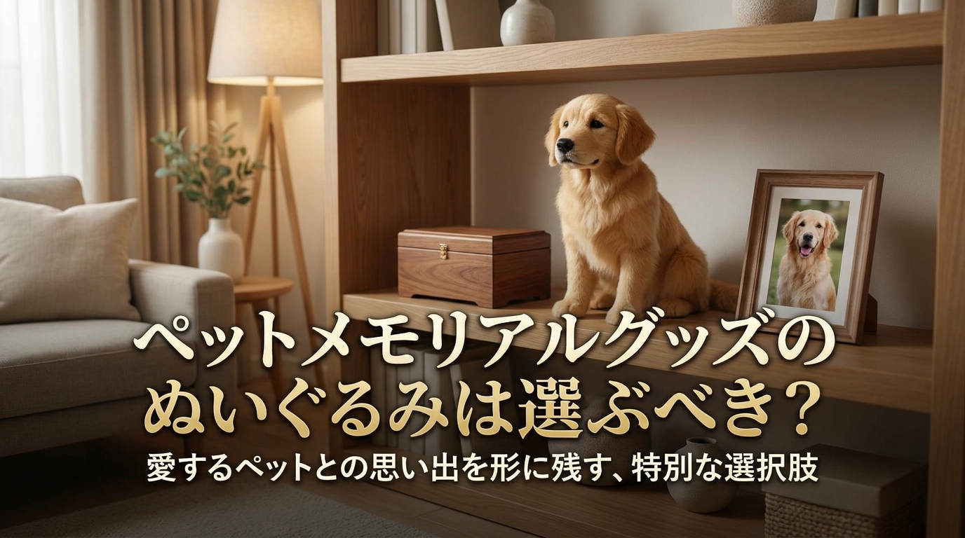 ペットメモリアルグッズのぬいぐるみは選ぶべき？