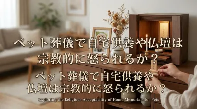 ペット葬儀で自宅供養や仏壇は宗教的に怒られるか？