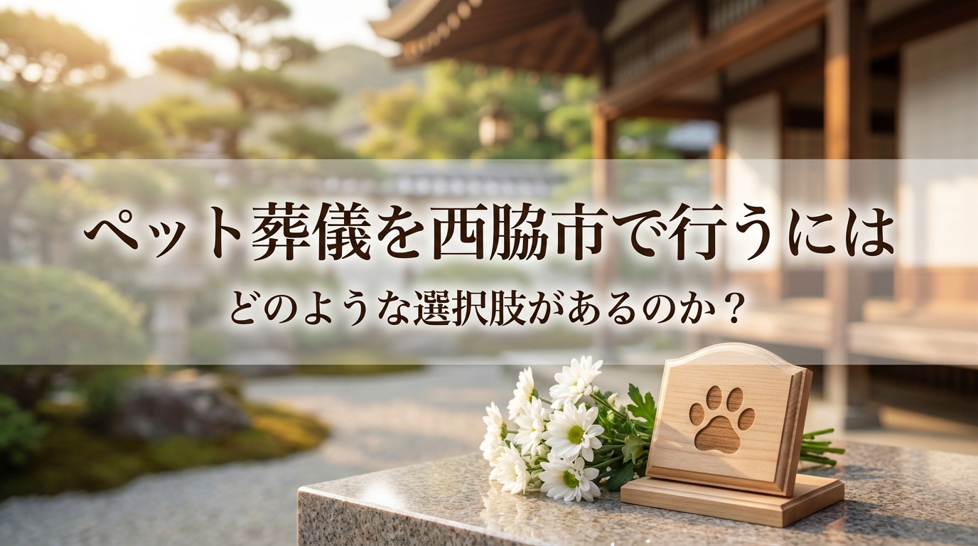 ペット葬儀を西脇市で行うにはどのような選択肢があるのか？