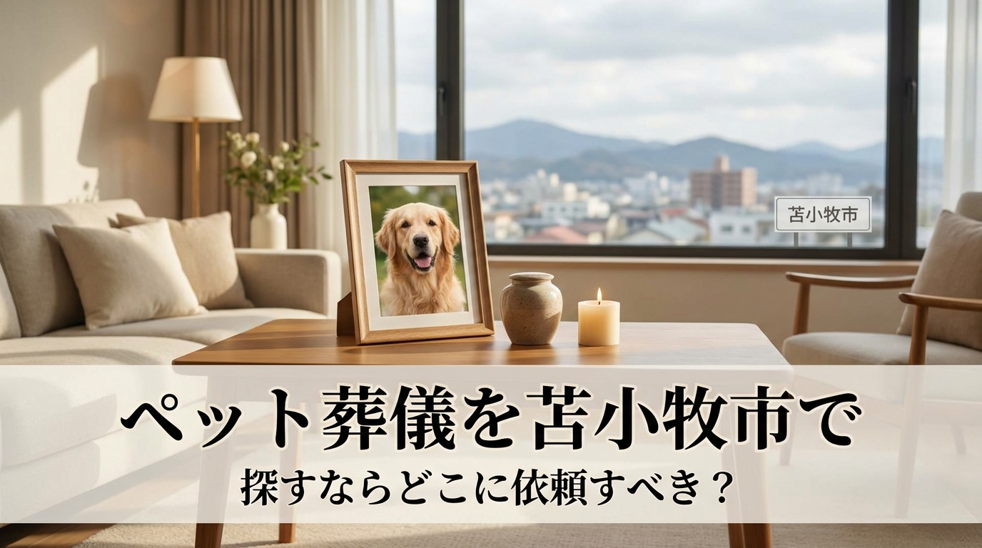 ペット葬儀を苫小牧市で探すならどこに依頼すべき？