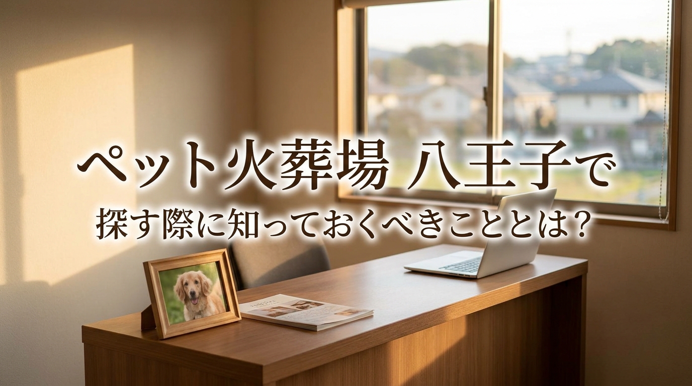 ペット火葬場 八王子で探す際に知っておくべきこととは？