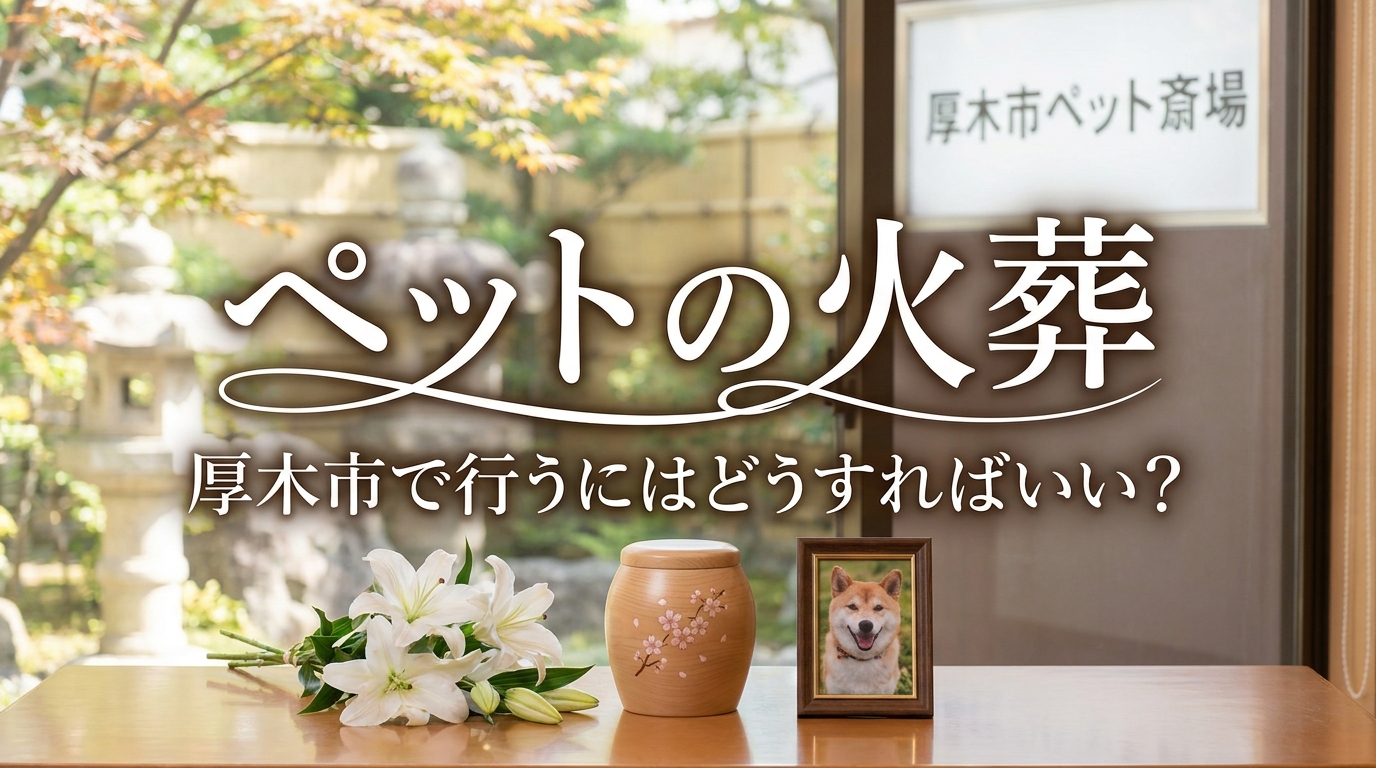 ペットの火葬を厚木市で行うにはどうすればいい？