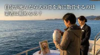 自分が死んだら犬の骨を海に散骨するのは業者に頼めるの？