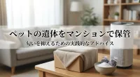 ペットの遺体をマンションで数日保管する際に匂いを抑えるには？