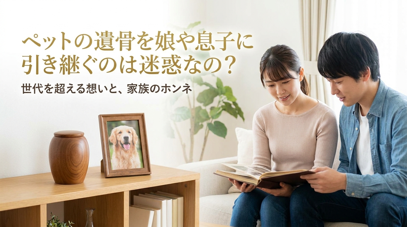 ペットの遺骨を娘や息子に引き継ぐのは迷惑なの?