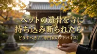 ペットの遺骨を寺に持ち込み断られたらどうすべき？