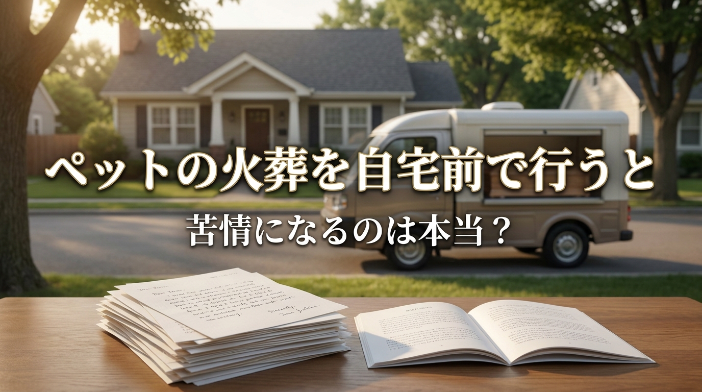 ペットの火葬を自宅前で行うと苦情になるのは本当？