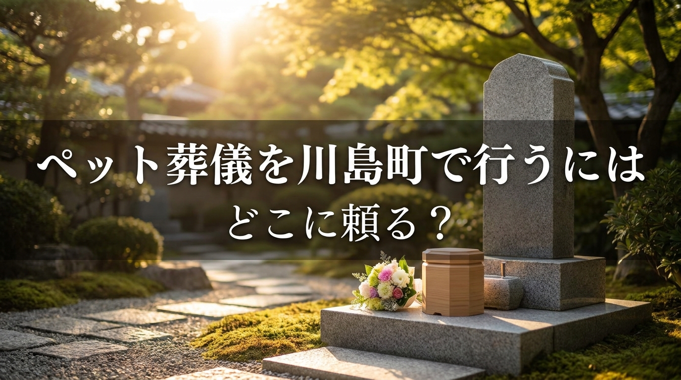 ペット葬儀を川島町で行うにはどこに頼る?