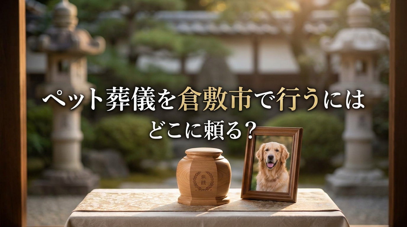 ペット葬儀を倉敷市で行うにはどこに頼る？