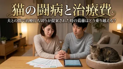 猫の闘病と治療費を巡り夫との間で治療打ち切りが提案された時の葛藤はどう乗り越える？