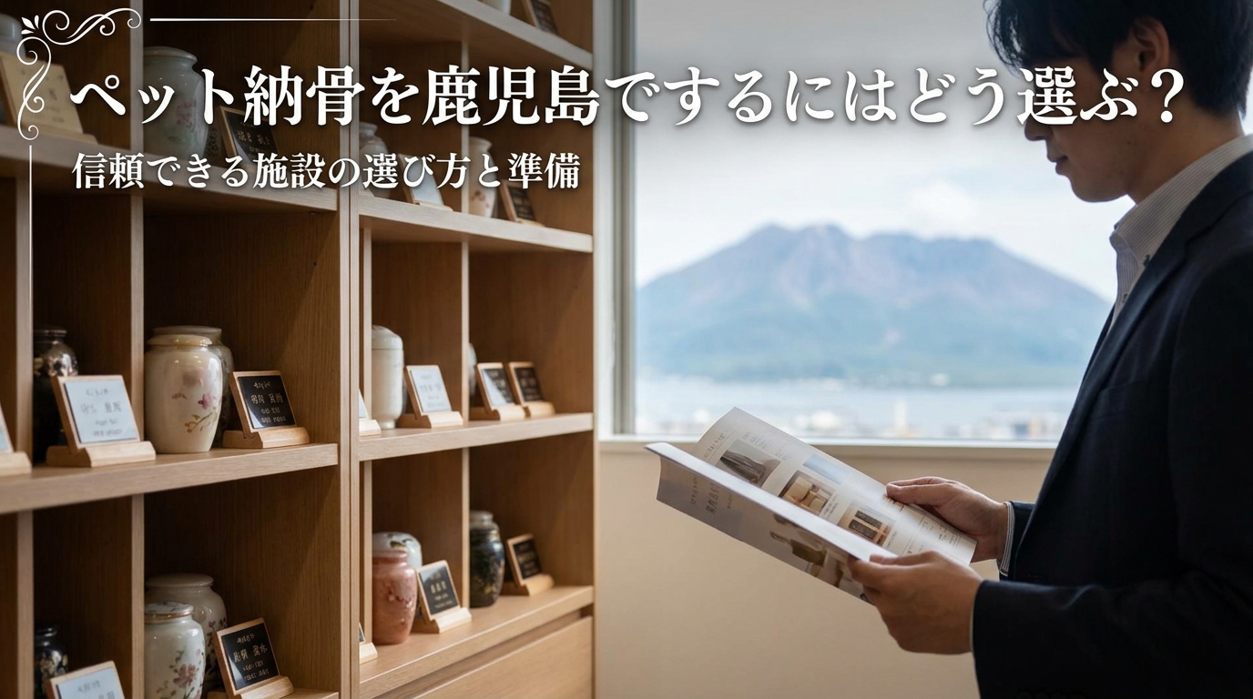 ペット納骨を鹿児島でするにはどう選ぶ？