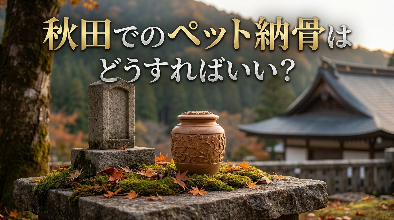 秋田でのペット納骨はどうすればいい?