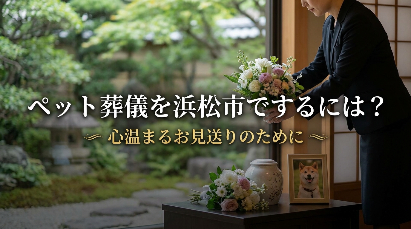 ペット葬儀を浜松市でするには？