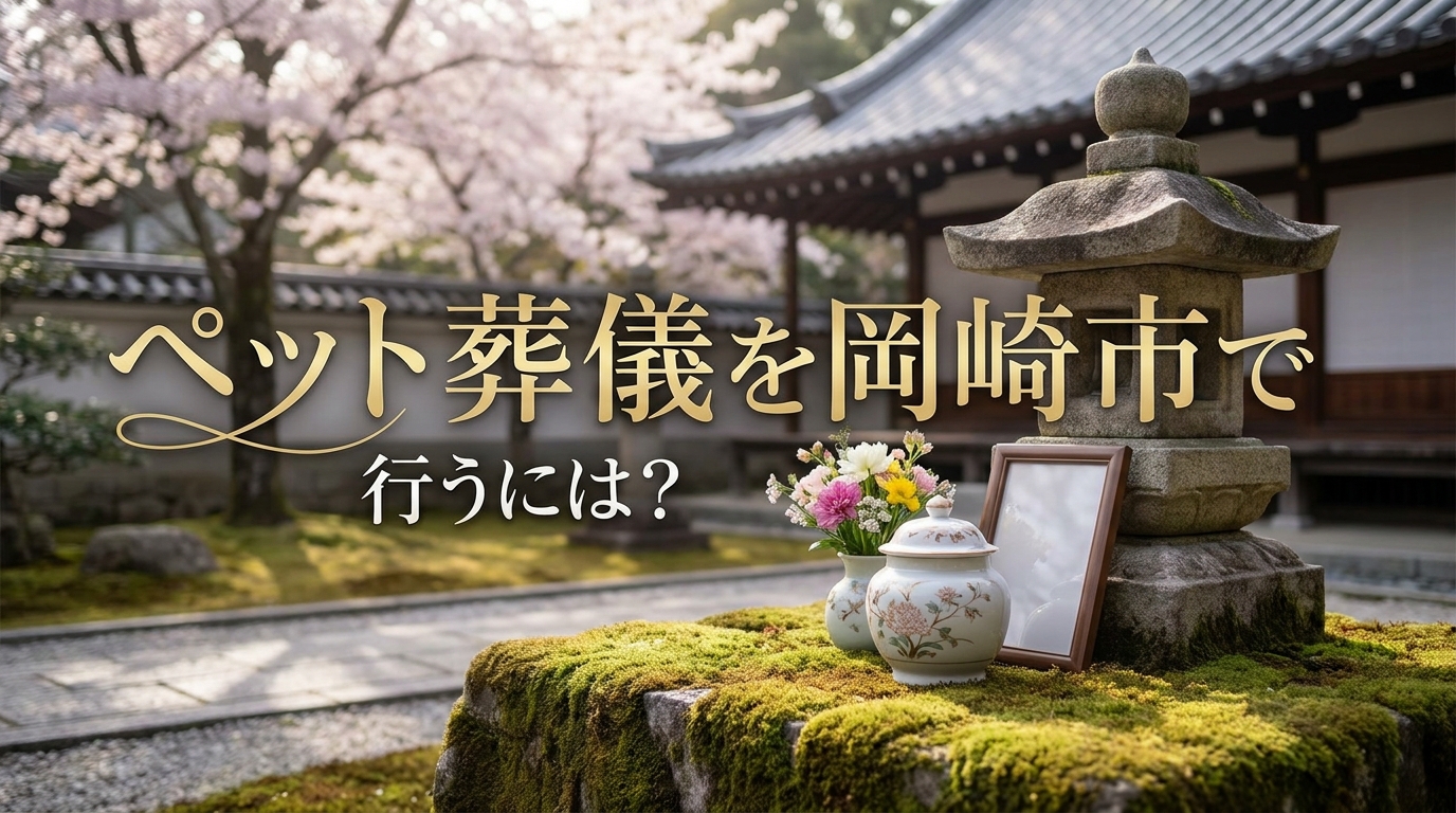 ペット葬儀を岡崎市で行うには？