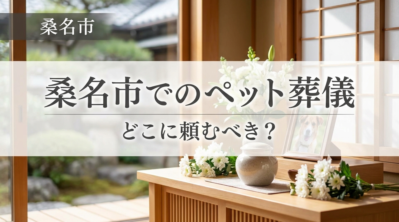 桑名市でのペット葬儀はどこに頼むべき?