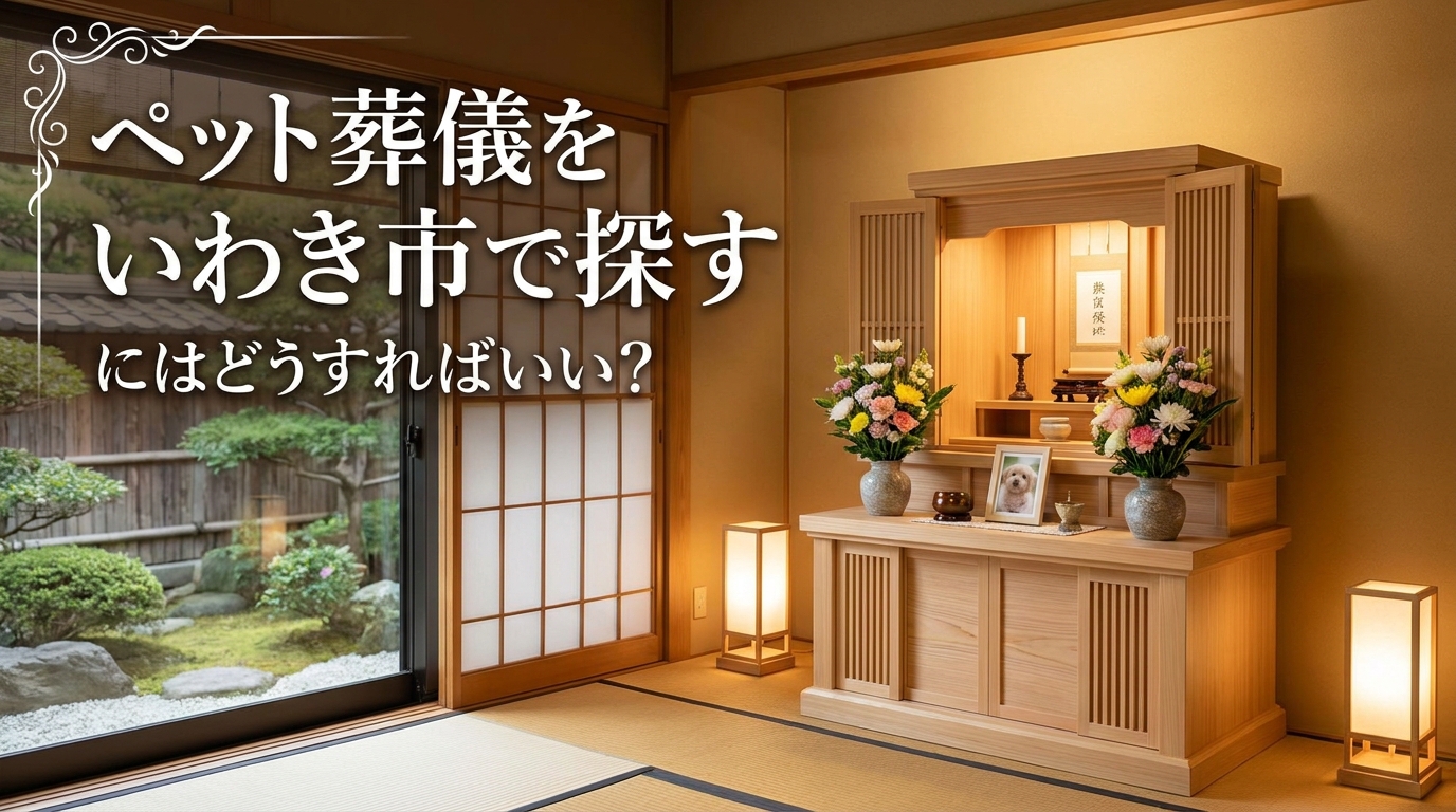 ペット葬儀をいわき市で探すにはどうすればいい？