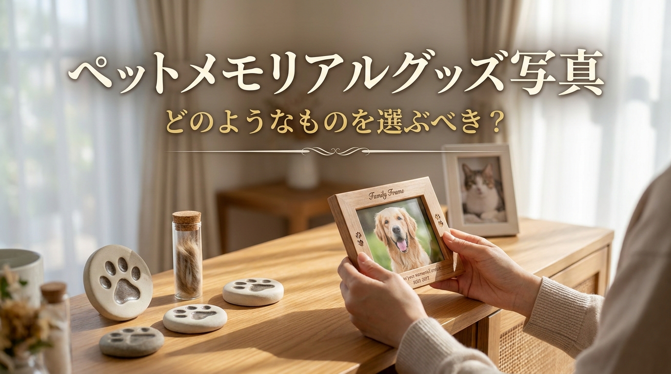 ペットメモリアルグッズ写真はどのようなものを選ぶべき？