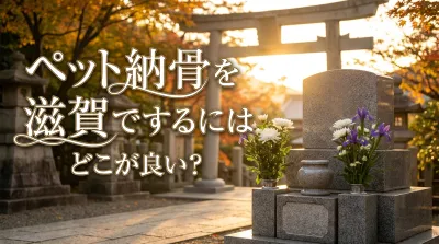 ペット納骨を滋賀でするにはどこが良い？