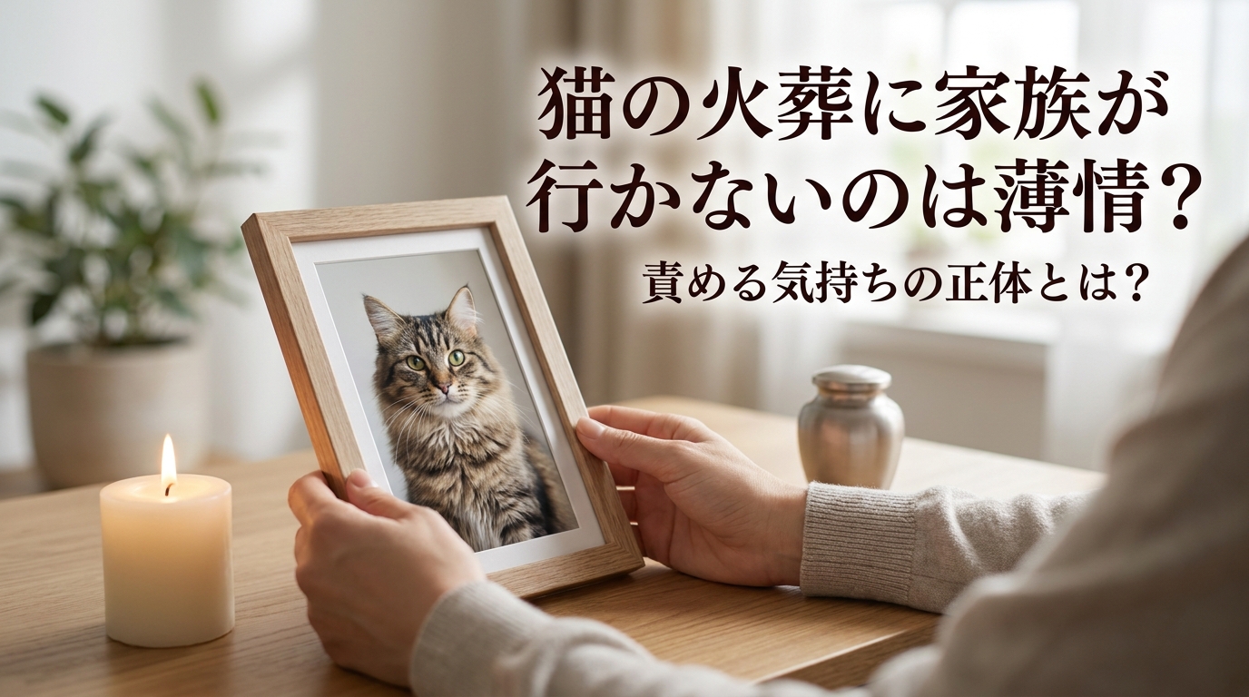猫の火葬に家族が行かないのは薄情?責める気持ちの正体とは?