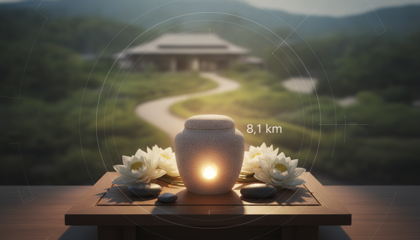ペット火葬場 8.1 km 以内で探すことは可能か？
